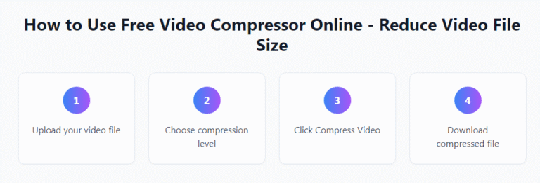online video compression tool to reduce file size